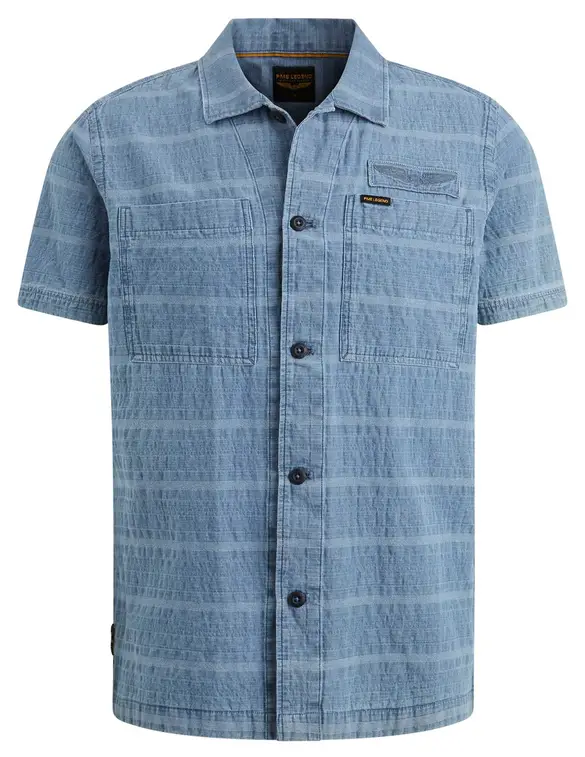 PME Legend Denim overhemd gestreept PSIS2404218