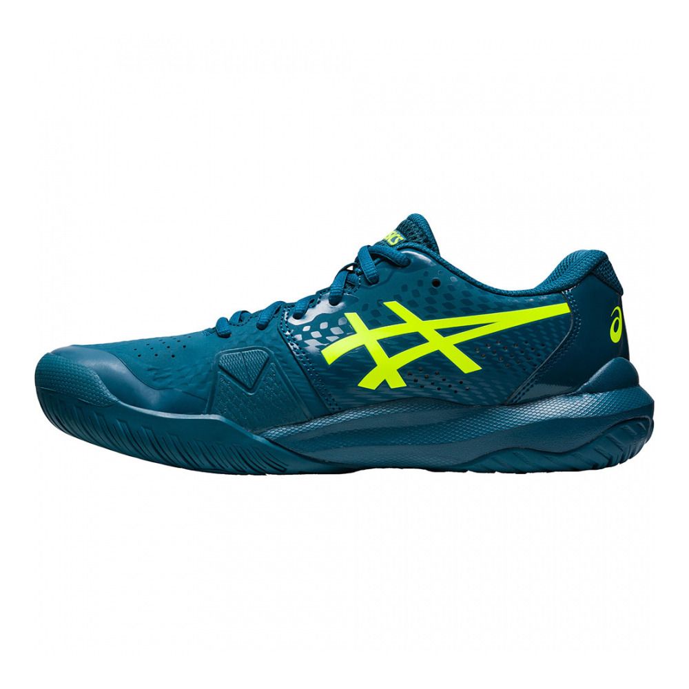 Asics GEL-CHALLENGER 14 - Chaussures de tennis Homme restful teal/safety yellow
