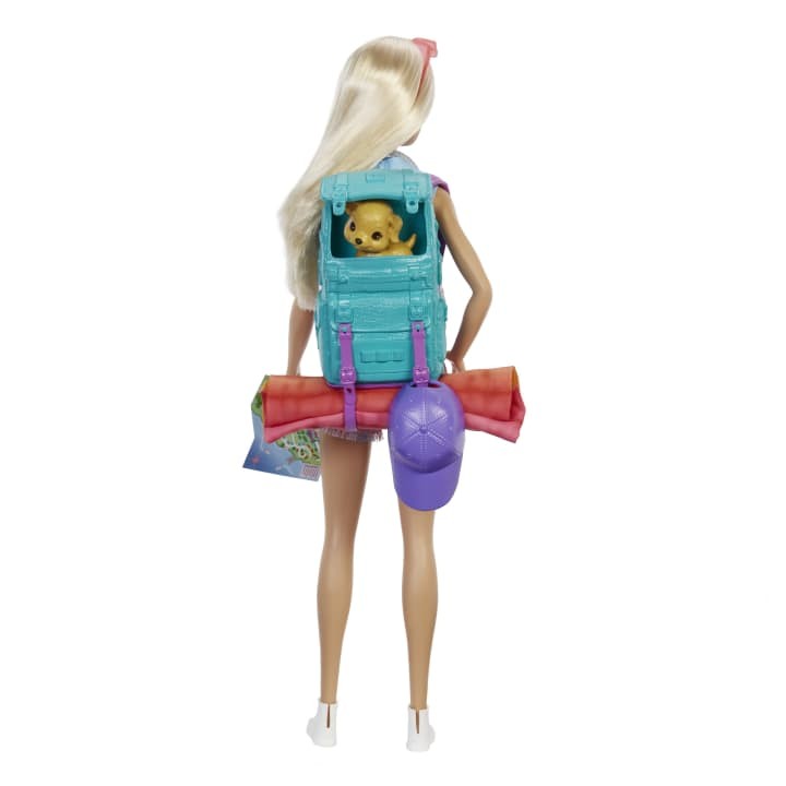 Barbie - Camping dukke med hvalp - Malibu