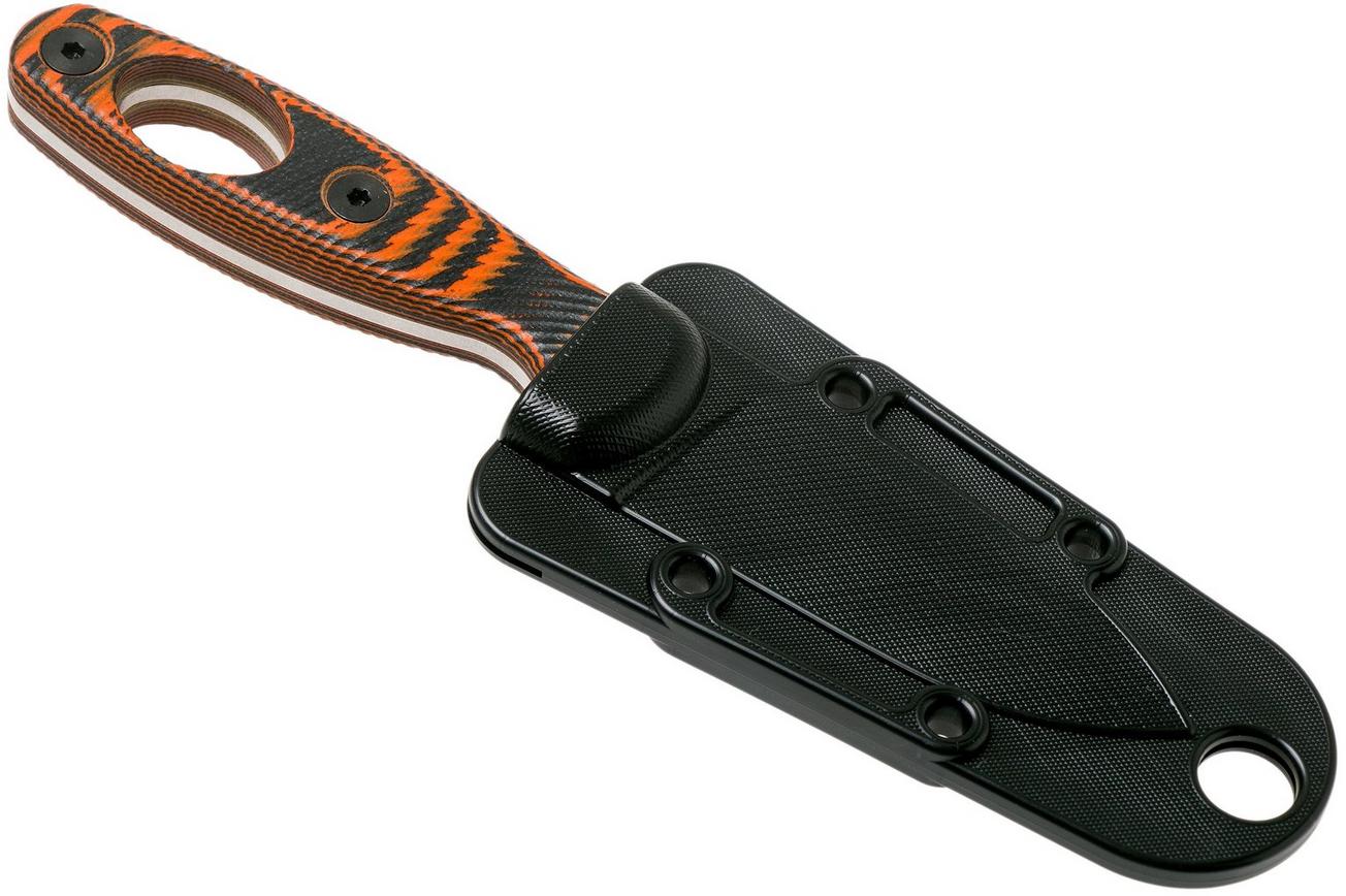 ESEE Xancudo S35VN Black-Orange G10 with hole XAN1-006 vaststaand mes