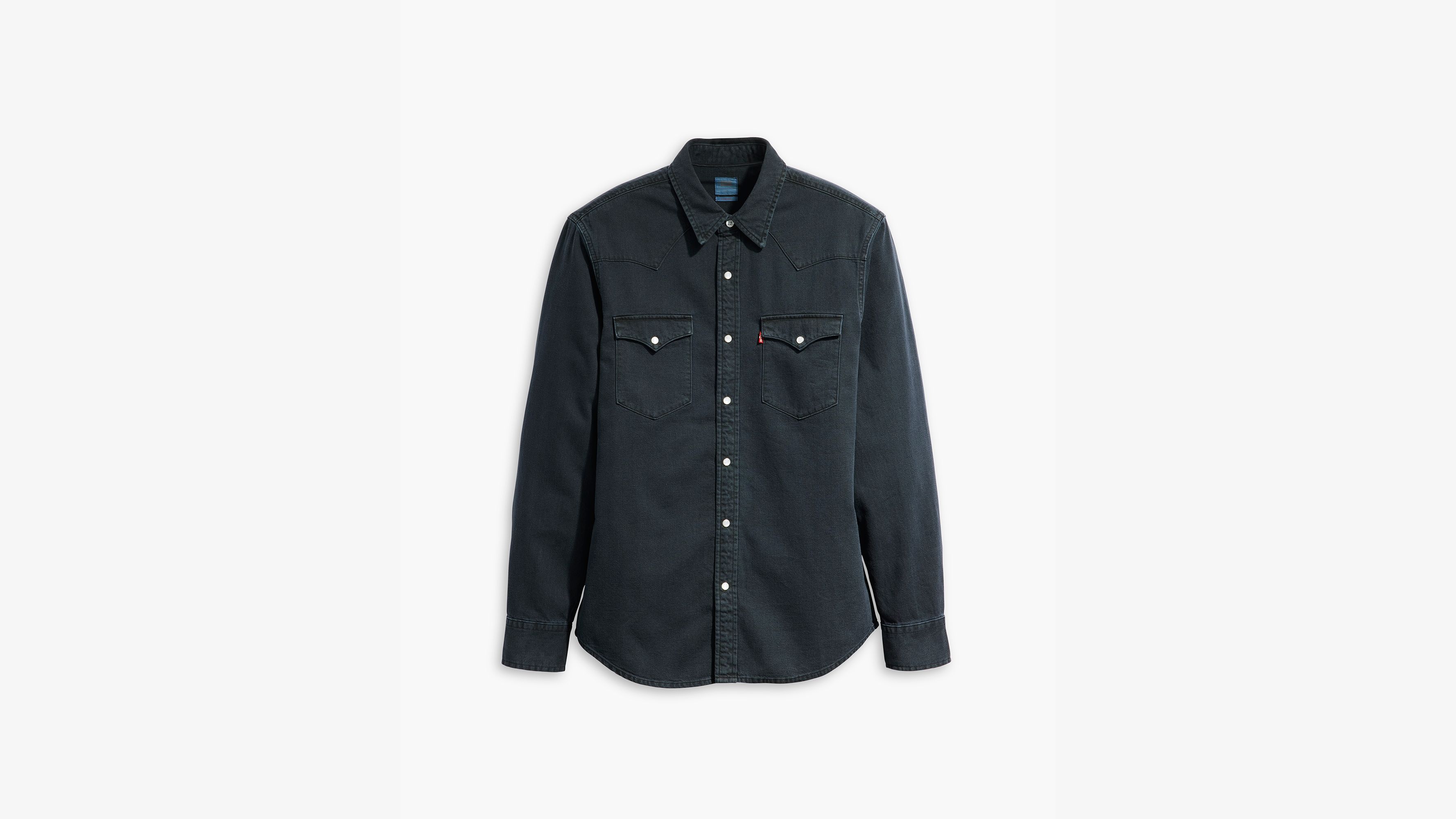 Chemise Western Classic Standard - Webster Blue Blk Overdye - Bleu