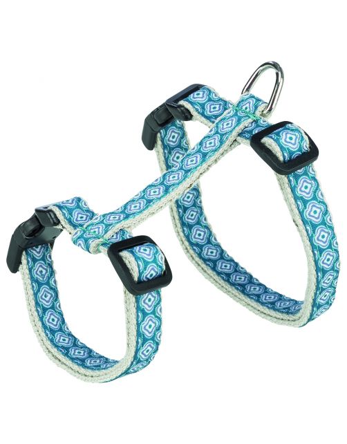 Trixie Kattentuig Met Riem - Kattenharnas - 27-45 cm Grijs Blauw