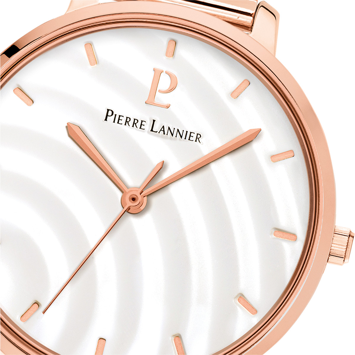 Montre PIERRE LANNIER betty femme bracelet acier doré rose