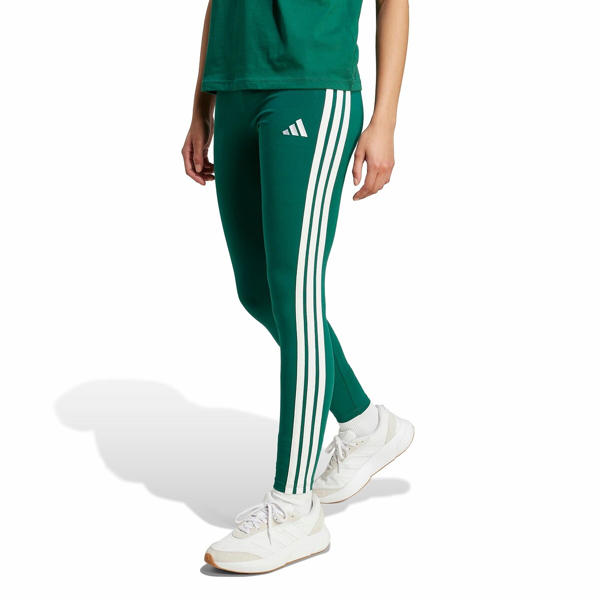 ADIDAS ROUPAS ESPORTIVAS<br>Leggings Essenciais com 3 Listras