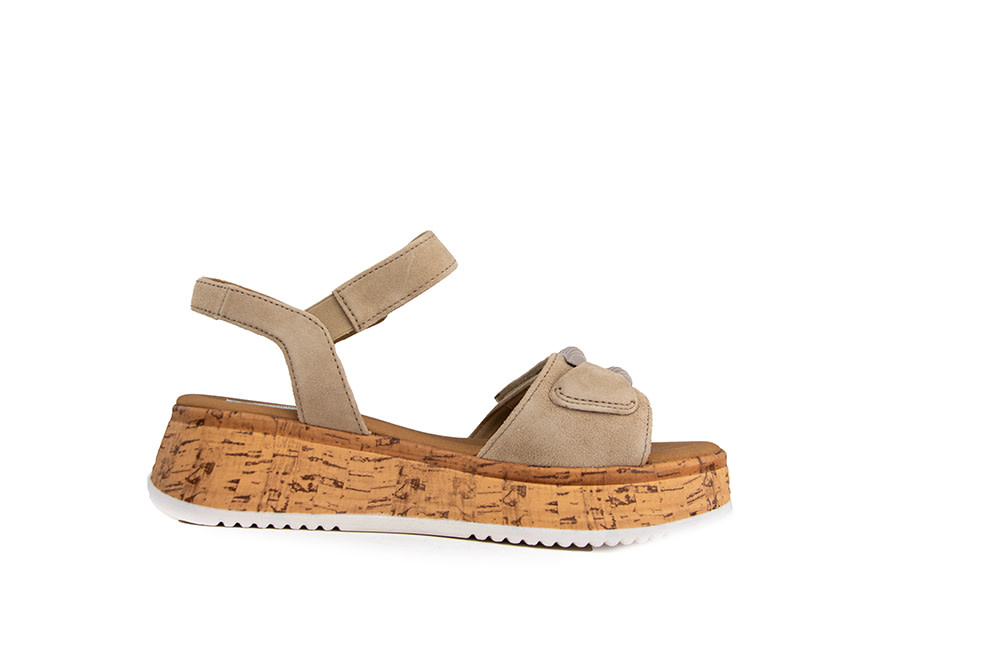 Gabor Sandaal Sand Suede Kork