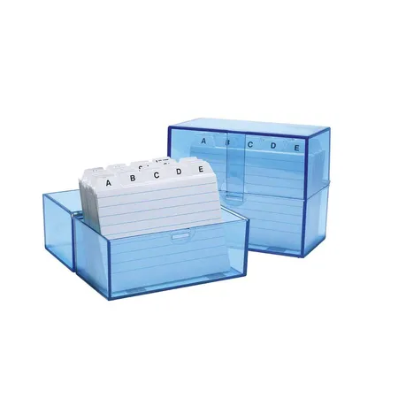 WEDO® 2507303 Karteibox A7 für 200 Karten, inkl. 100 Karten