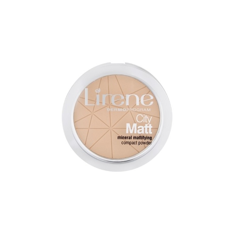 Lirene City Matt Mineral Mattifying Compact Powder Mineral-Mattierungspuder 01 Transparent 9 g