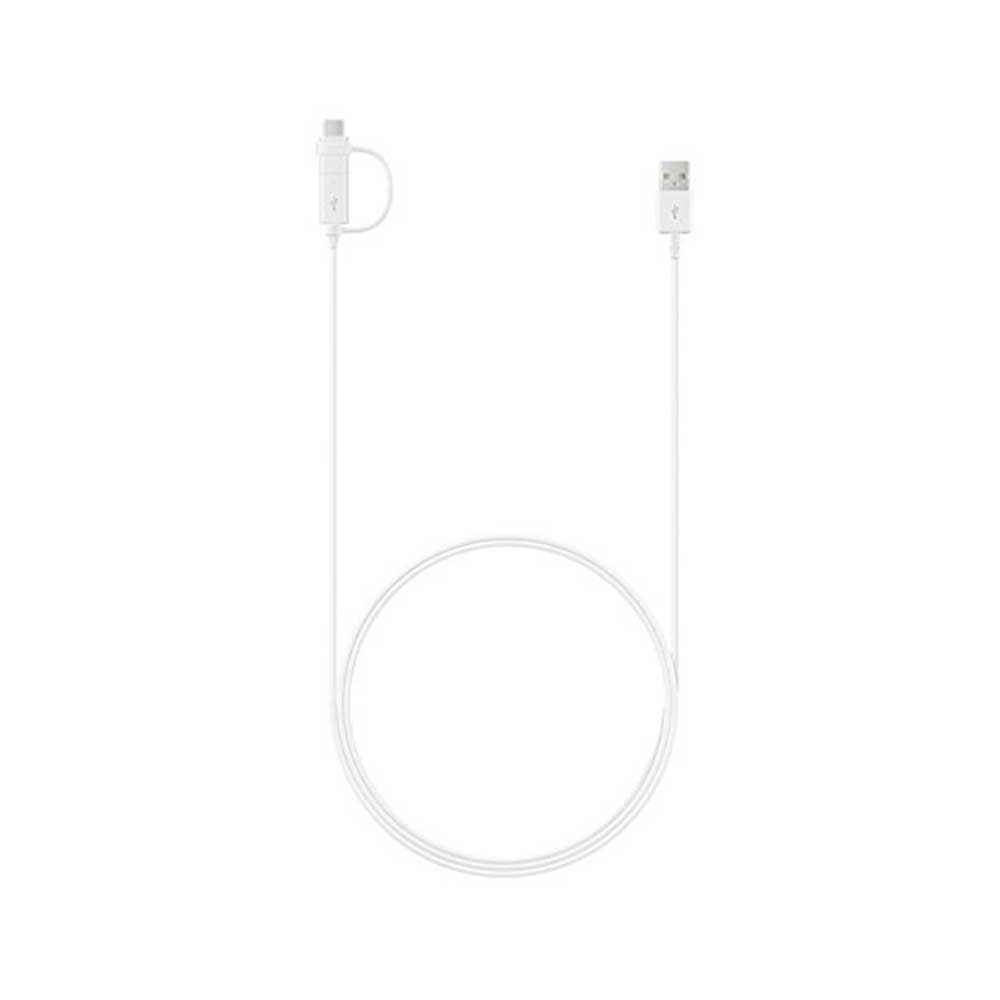 (1.5m) Combo 2in1 USB C   Micro USB Ladekabel Datenkabel (EP-DG930DWEGWW) - Weiss