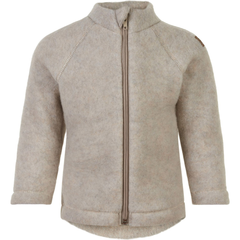 Køb Mikk-Line Melange Offwhite Uld Baby Jakke