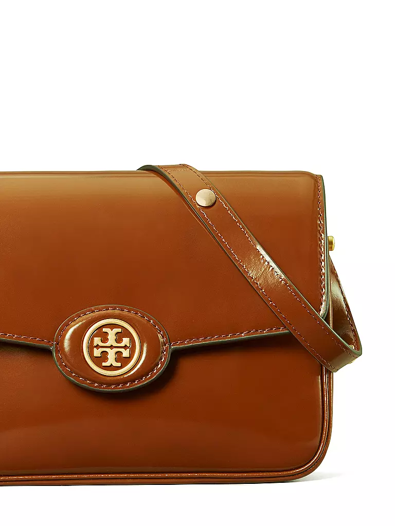 TORY BURCH Ledertasche - Umhängetasche ROBINSON braun