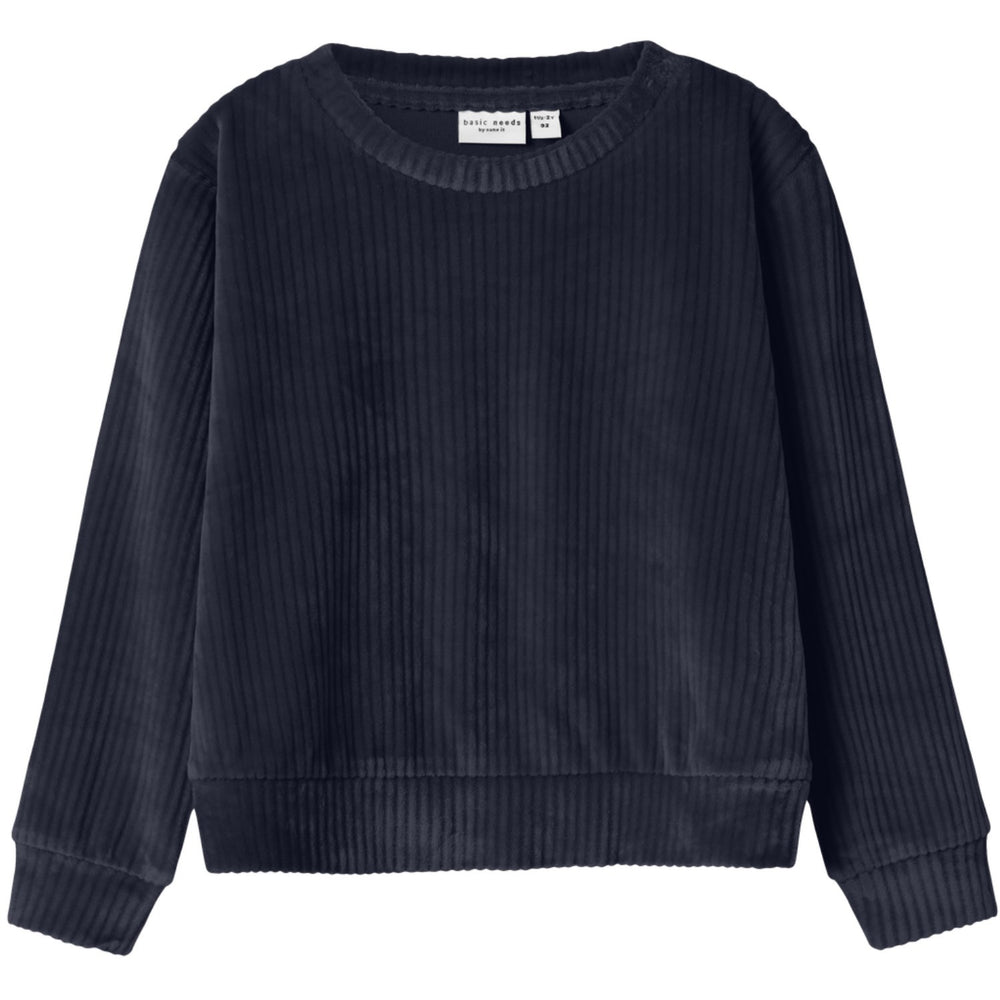 Køb Name It Navy Blazer Nmfveloa Ls Velvet Short Top