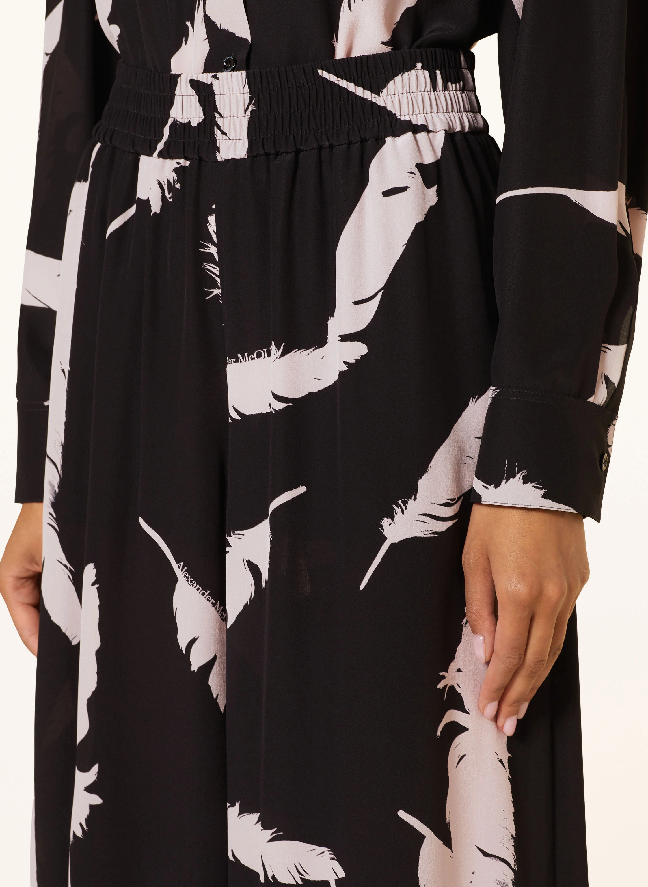 Alexander McQUEEN Marlenehose aus Seide