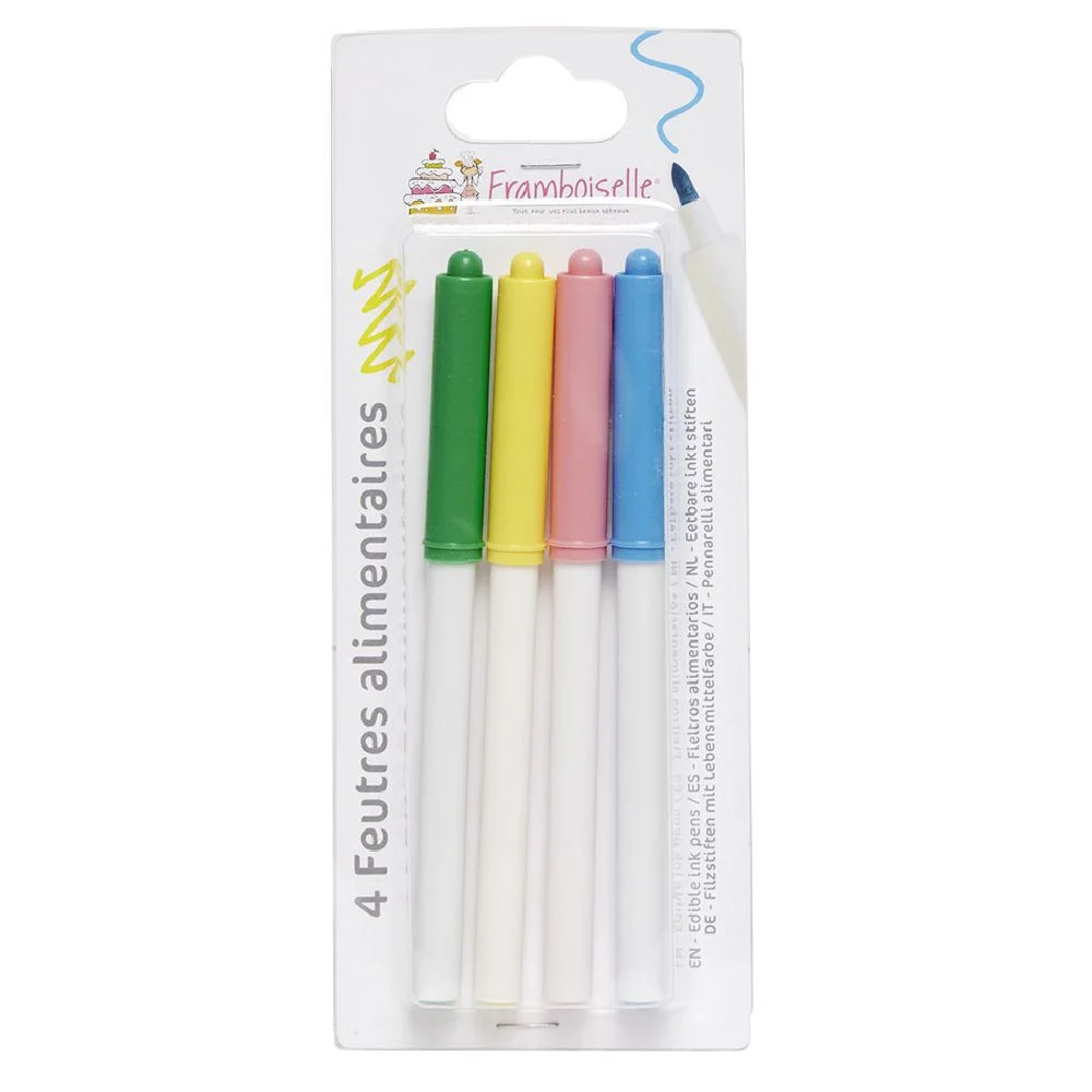 Mini feutre alimentaire x4