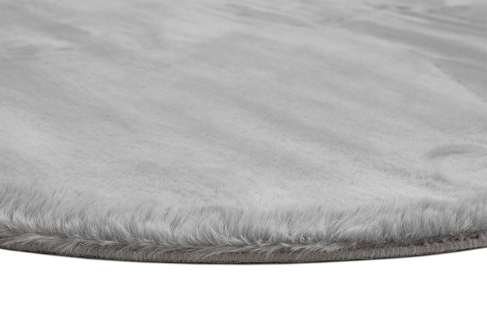 Teppich NOVARA 80 cm rund grau