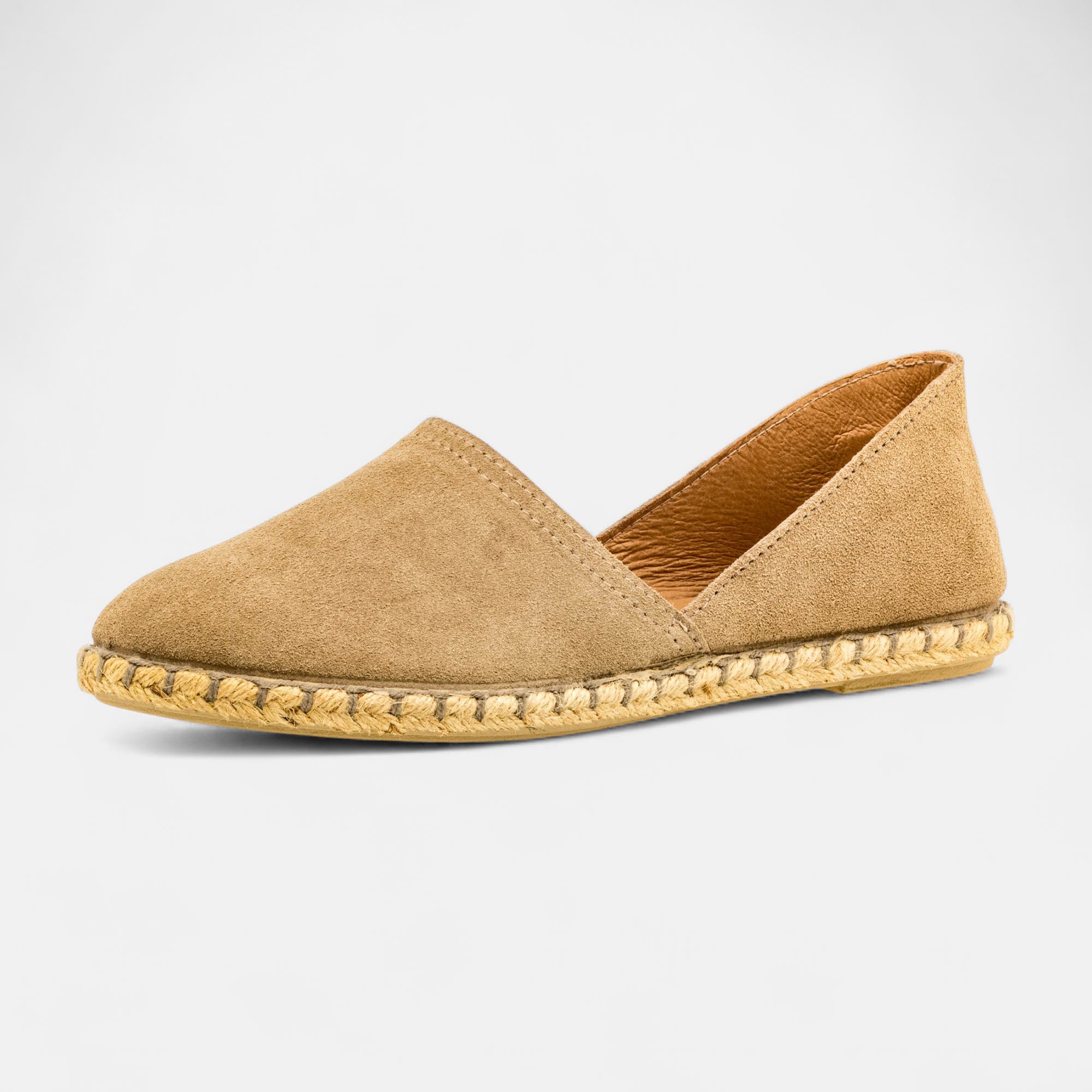 Espadrilles Femme en cuir beige
