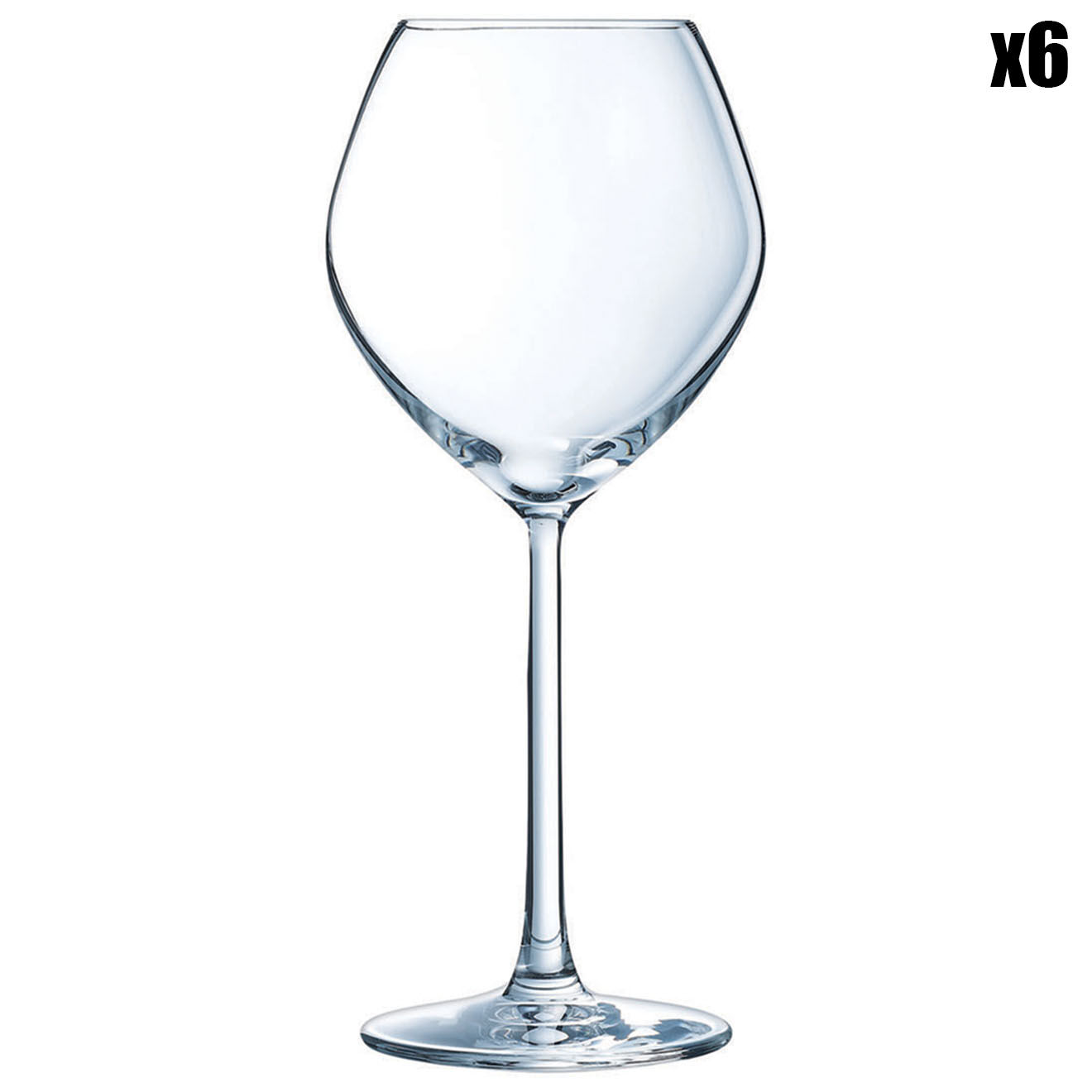 Chef & Sommelier 6 Verres à pied Cheer Up transparents - 35 cl