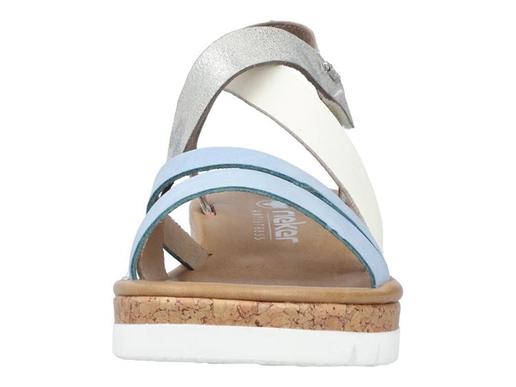 Rieker V4364 aqua/offwhite/fog-silver