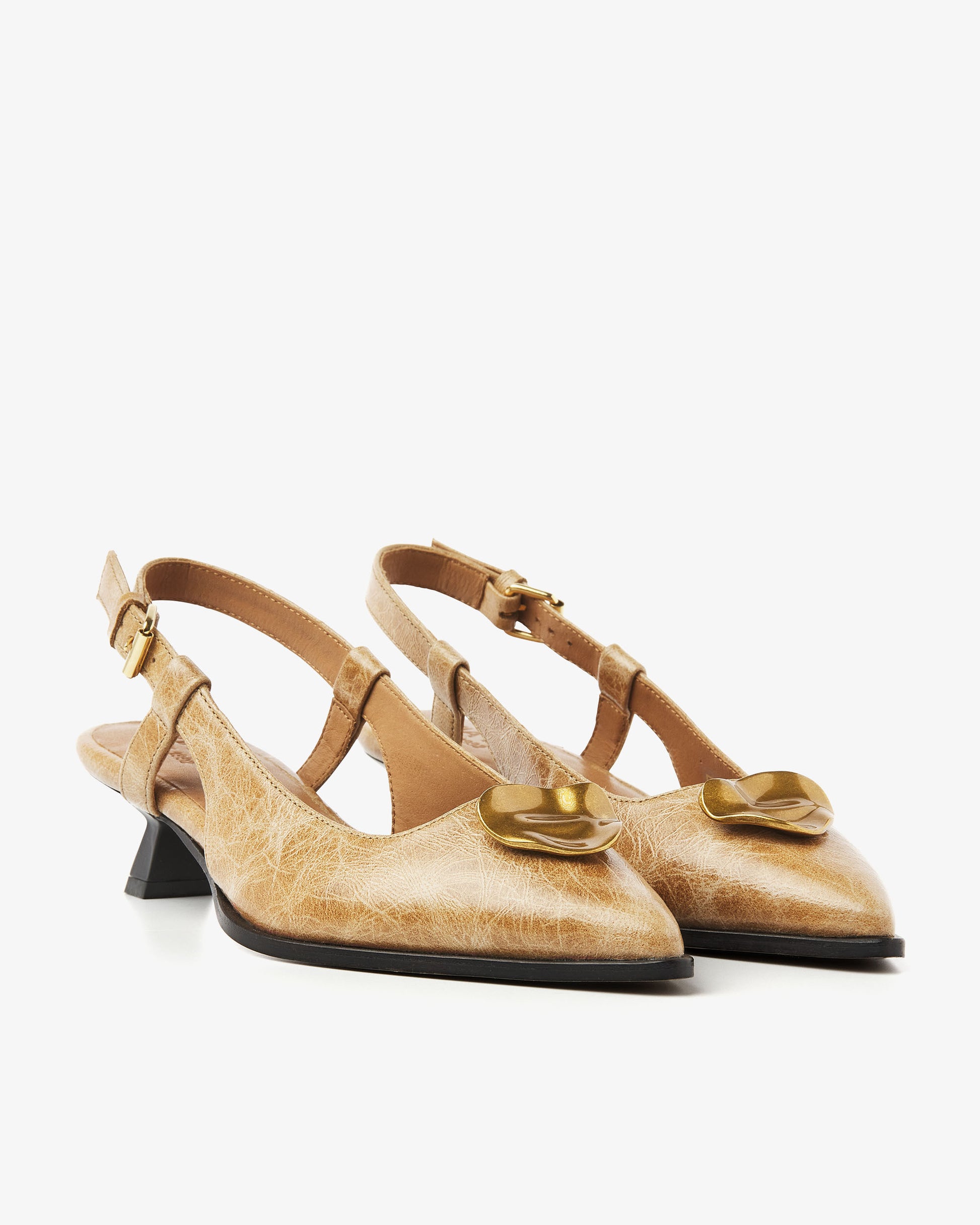VIA VAI cognac slingbacks Lea Imani