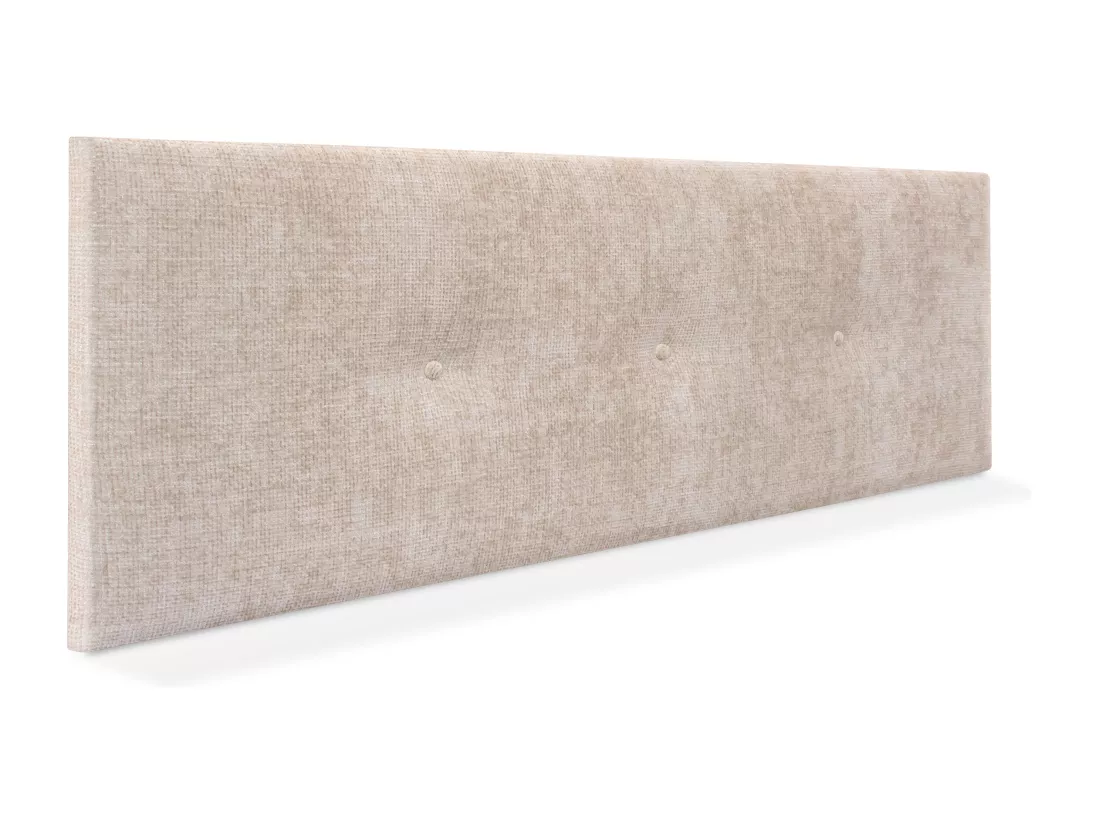 DHOME Tête de lit en laine naturelle avec Boutons 160x50cm Lits 150/160 - Beig