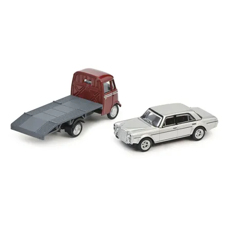Schuco 452661700 - MB L319 Autotransp. grau 1:87