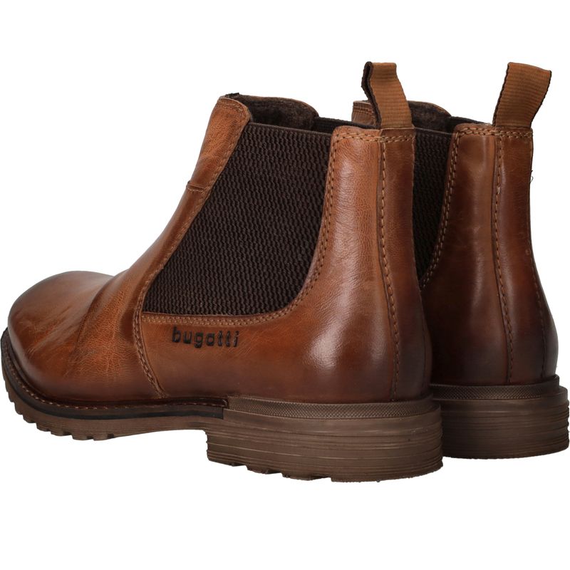 Bugatti Chelseaboots Cognac Heren