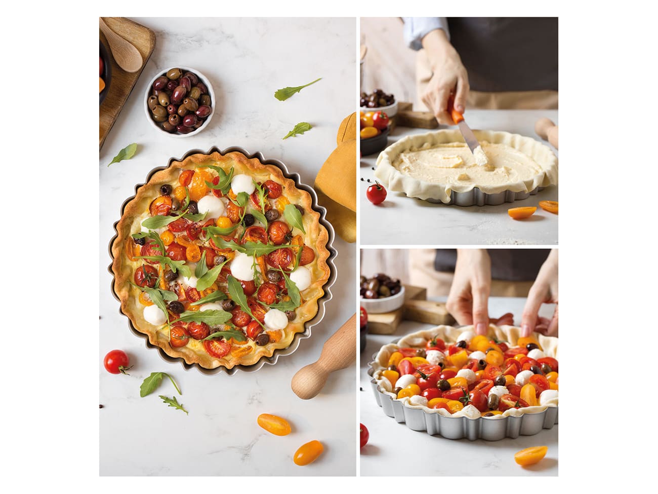 Moule à tarte rond - design - Ø 30 cm - Decora