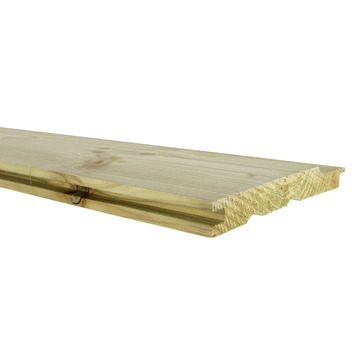Rabatdeel vurenhout geschaafd ca. 1,7 x 13,5 cm, lengte ca. 240 cm