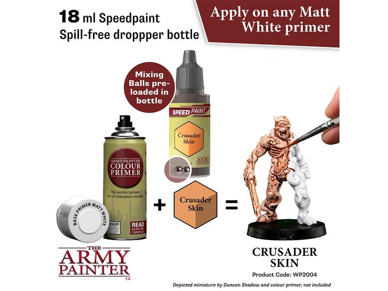 The Army Painter Spezial-Farbe Speed Paint: Crusader Skin 1 Einschichtige, schnelle Bemallösung