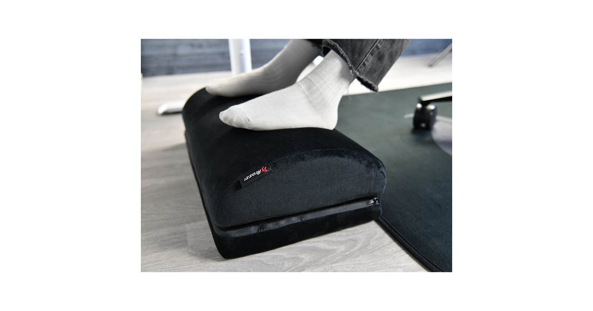 ArozziFootrest - Velvet - Black voetensteun  (Zwart)