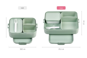 Bento lunchbox Take a Break large - Nordic sage