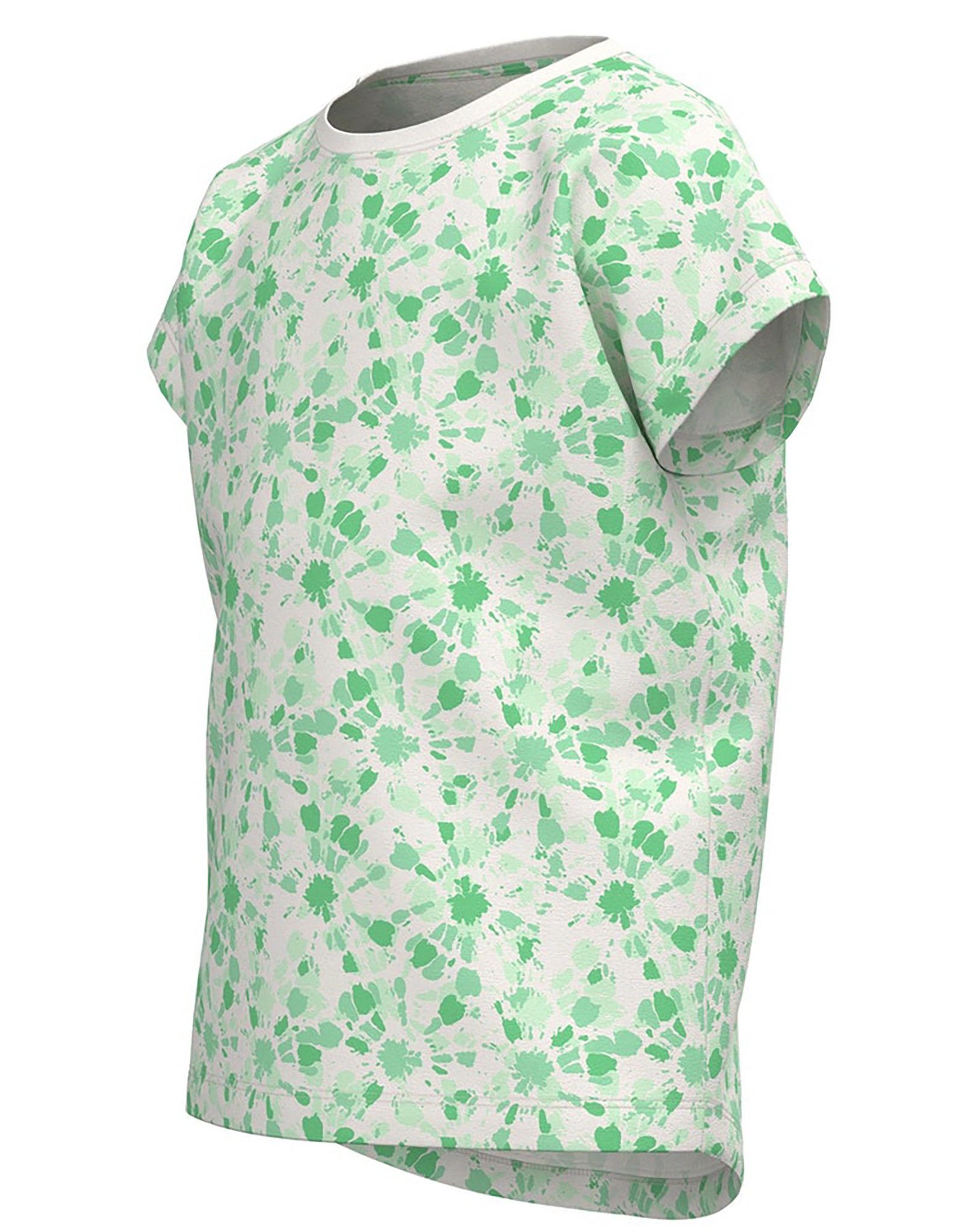 T-Shirt NKFVIGGA - SPLASH in white alyssum