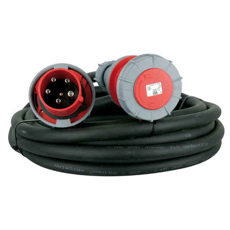 Showtec 63A krachtstroomkabel 5x10mm 10 meter2