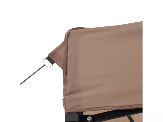 Tente de réception pliable escamotable avec 4 parois latérales