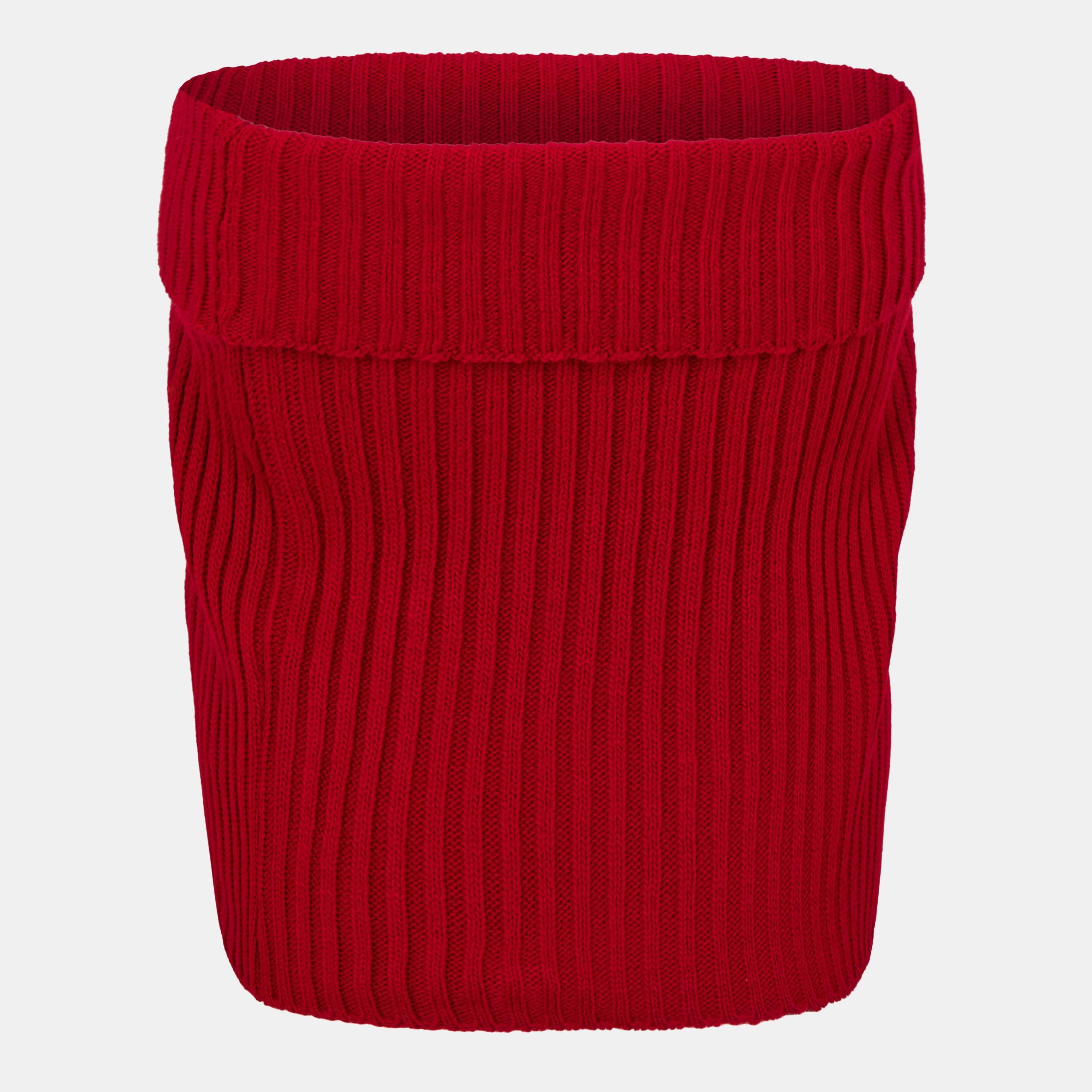 Missy Empire ME Knitted Fold Down Skirt Womens