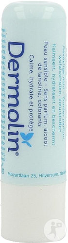 Dermolin Baume Lèvres Calmant Peau Sensibles Stick 4,8g