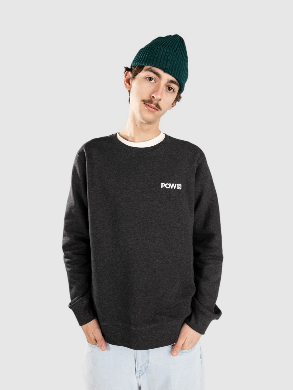 POW Protect Our Winters Mini Left Chest Crew Sweater black