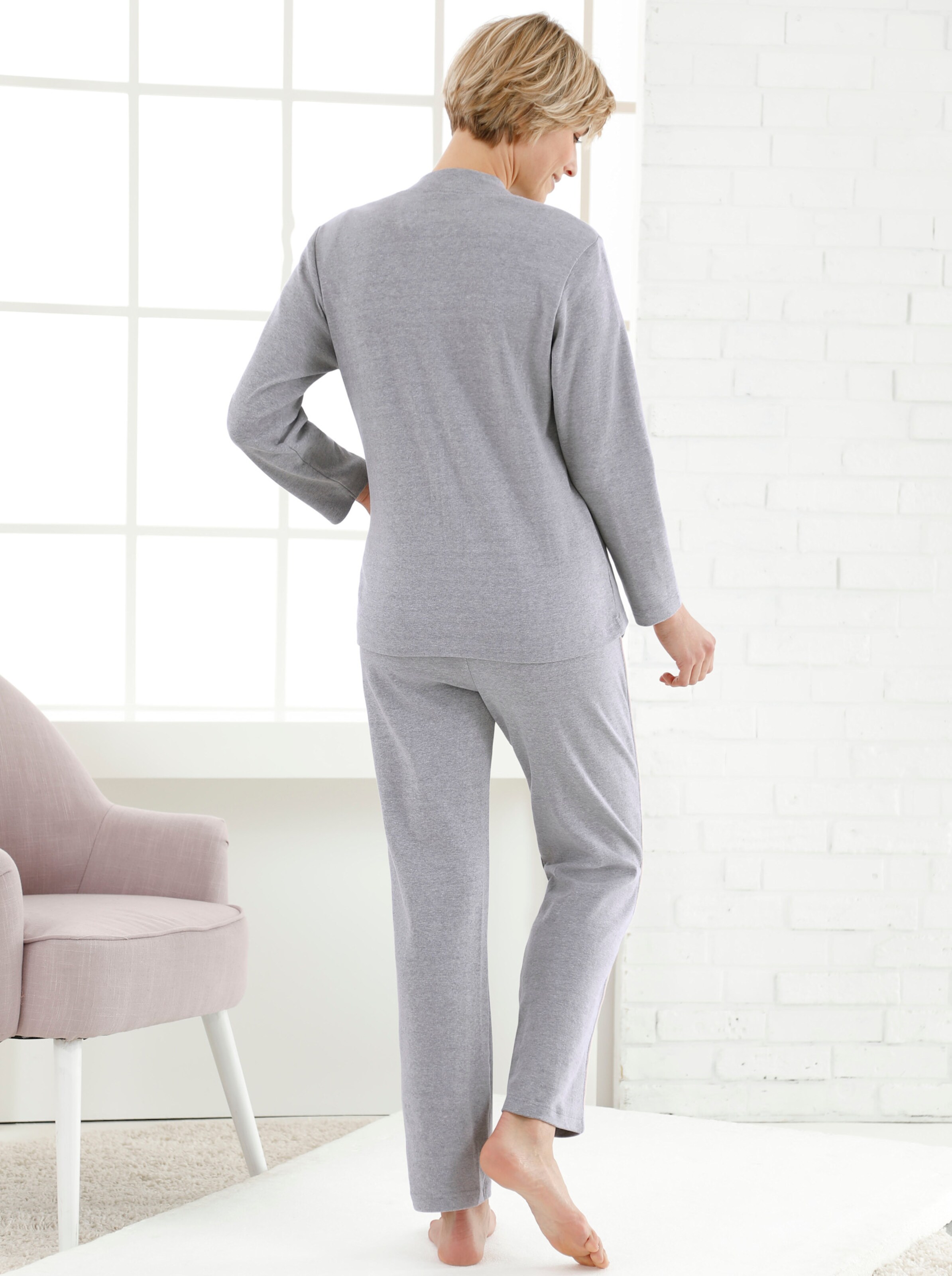 feel good Hose in grau-meliert
