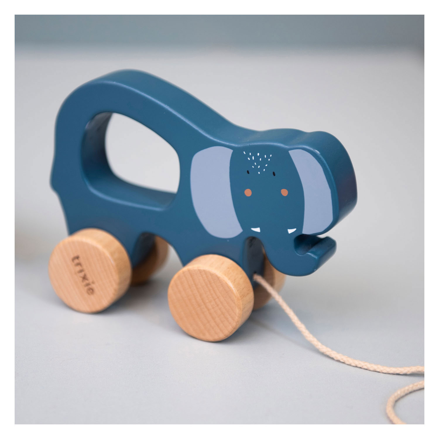 Trixie Houten Trekfiguur - Mrs. Elephant