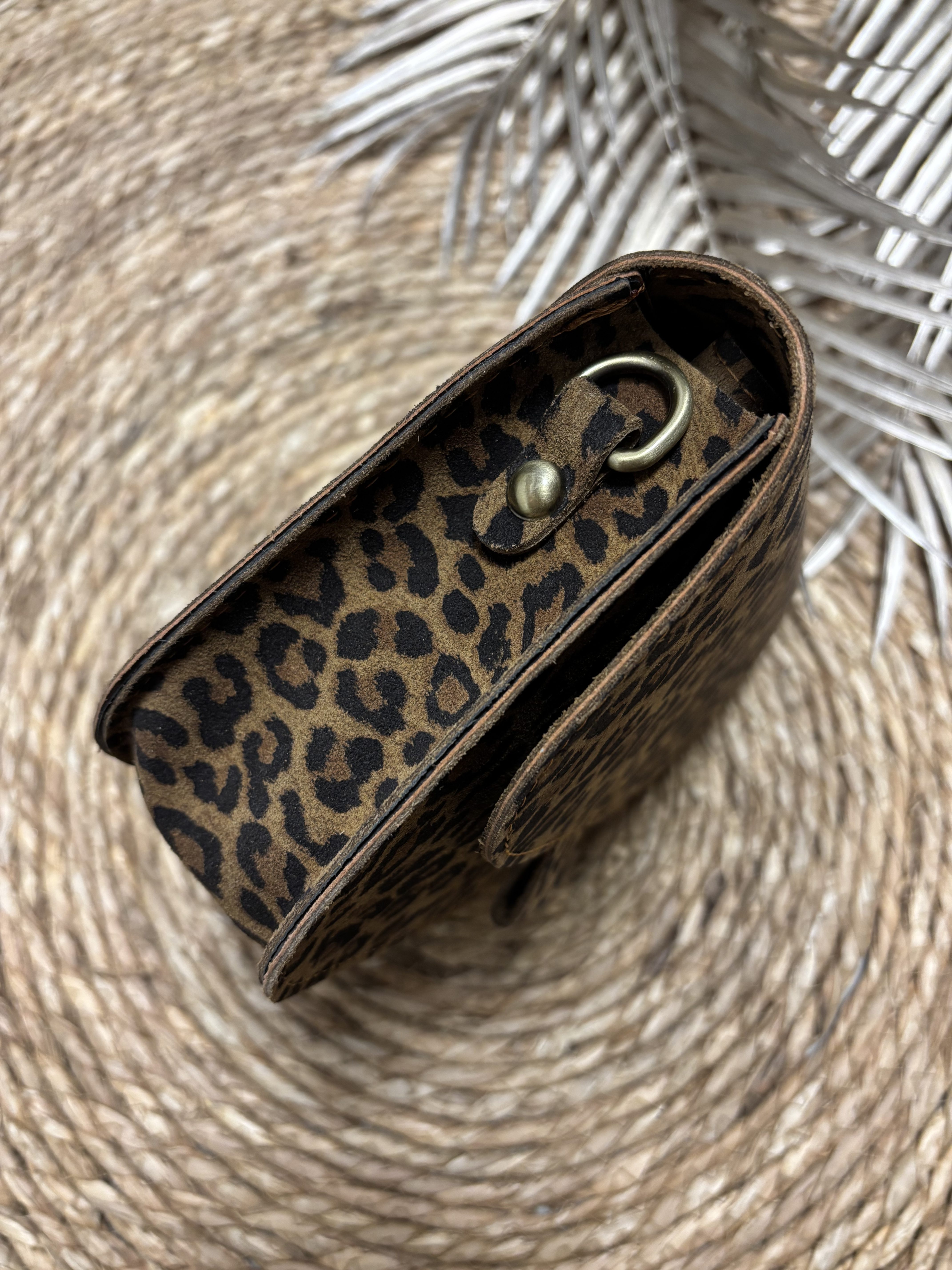 Flora Bag - Suede Luipaard