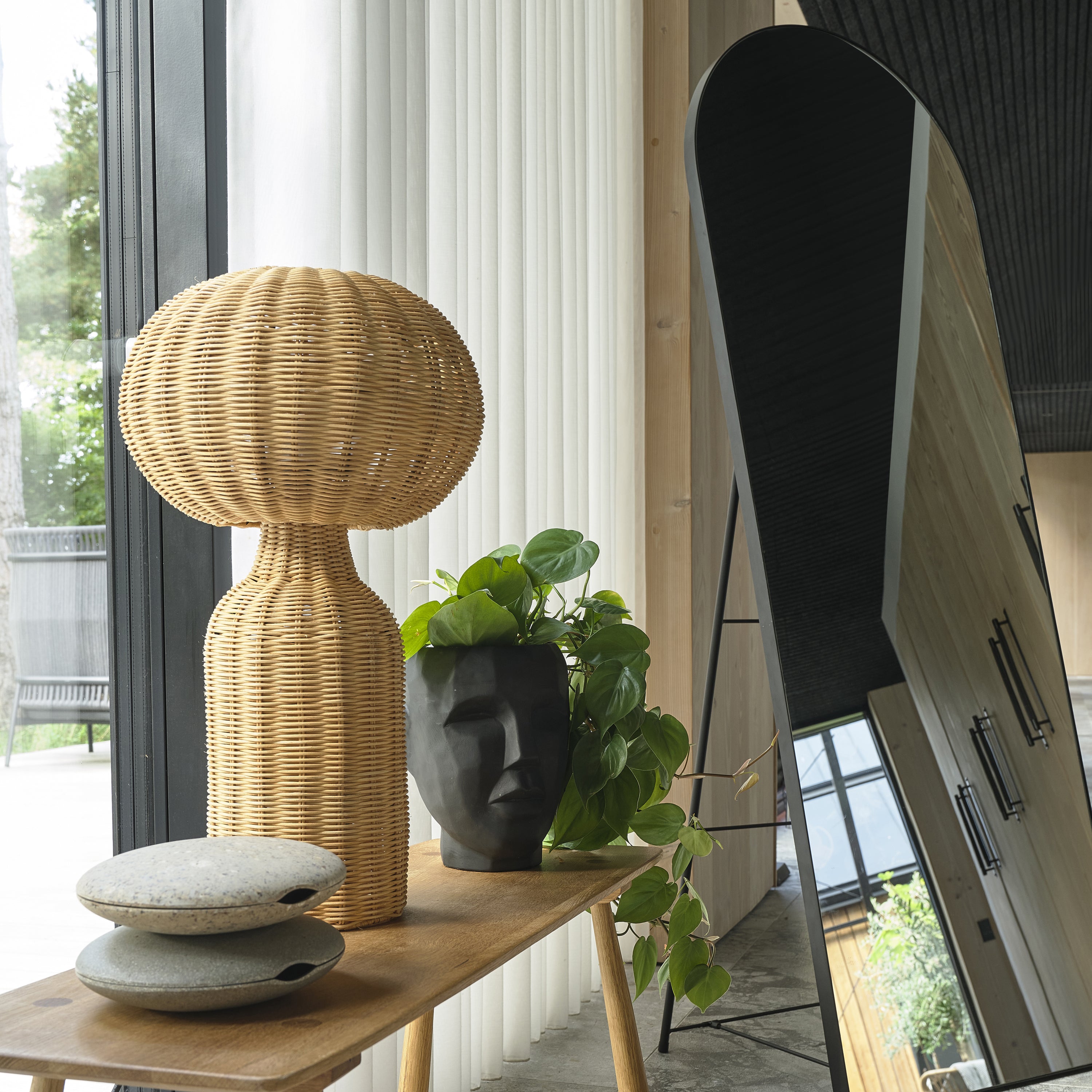 Villa Collection Vasto Spiegel 170 x 60 cm - Zwart