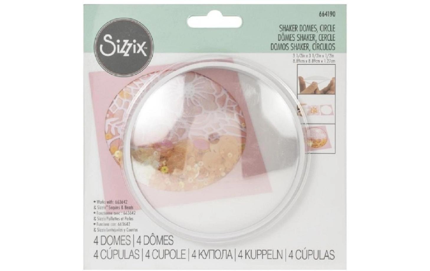 Schüttelkuppel 3D Kreis, 4 StückMaking Essential – Shaker-Kuppeln