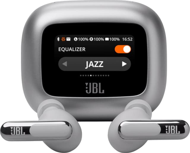 JBL Live Beam 3 true wireless in-ear høretelefoner (sølv)