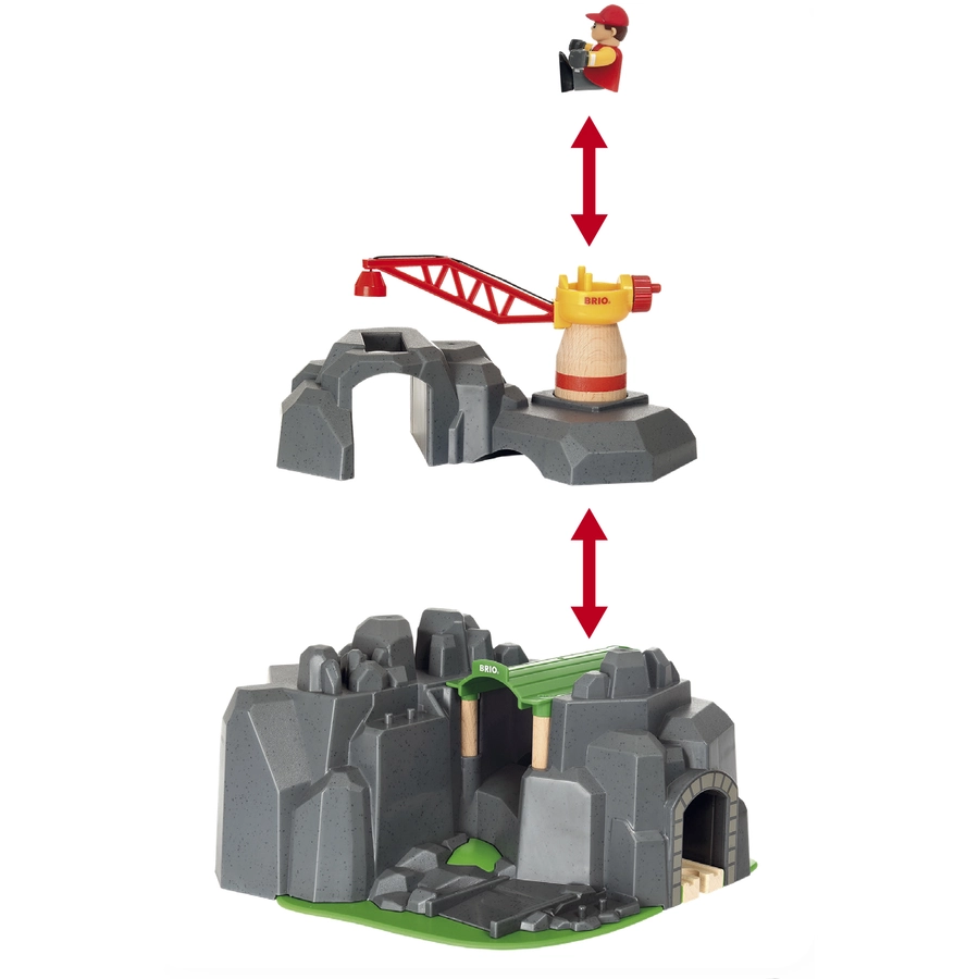 BRIO® WORLD Große Goldmine mit Sound-Tunnel 33889
