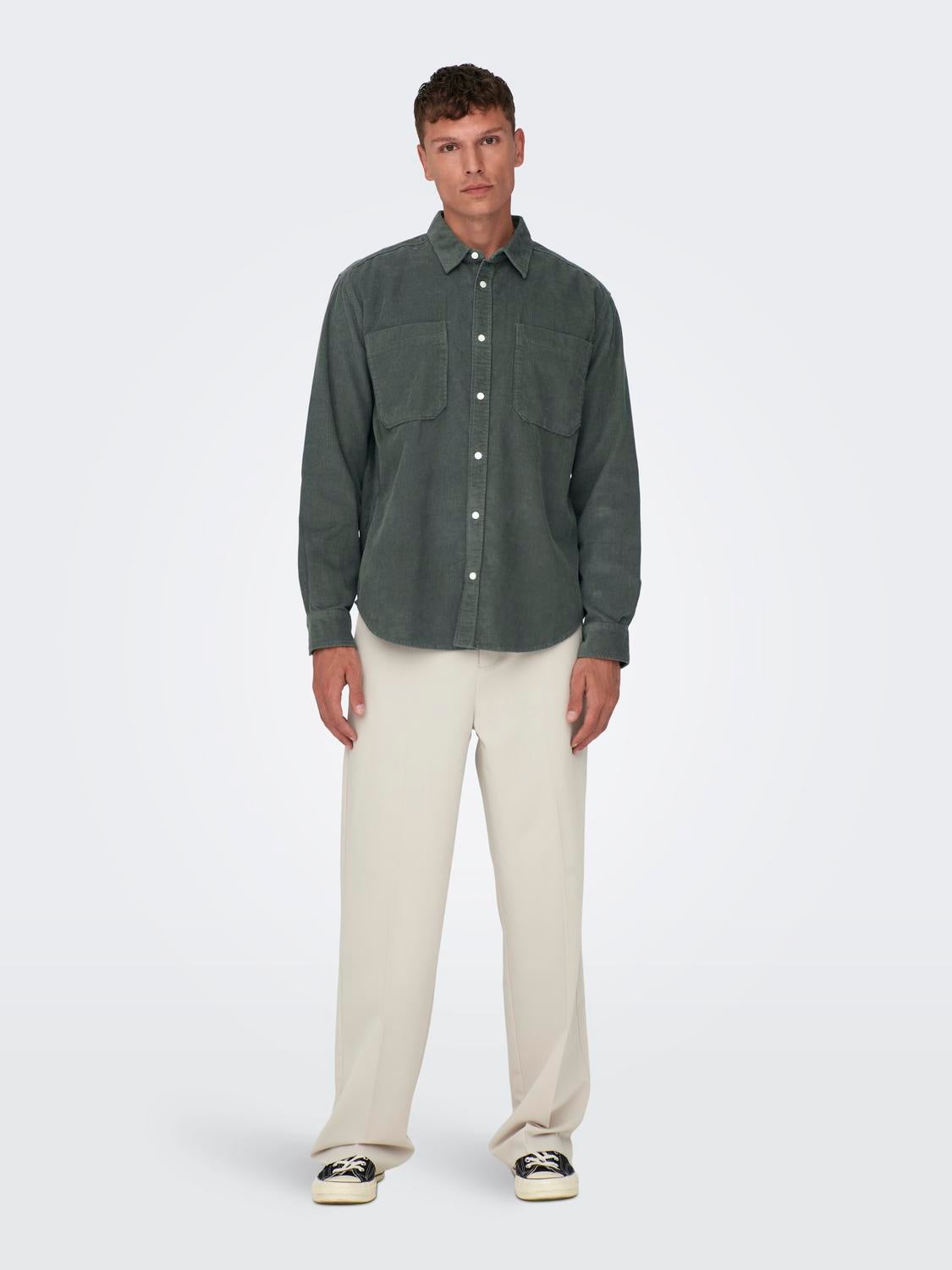 ONSALP Hemd Castor Gray