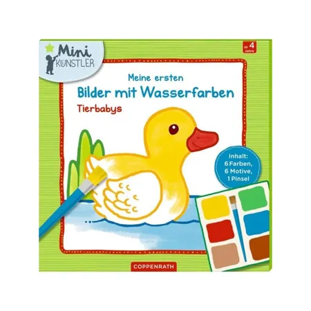 Coppenrath Verlag Meine ersten Bilder mit Wasserfarben: Tierbabys