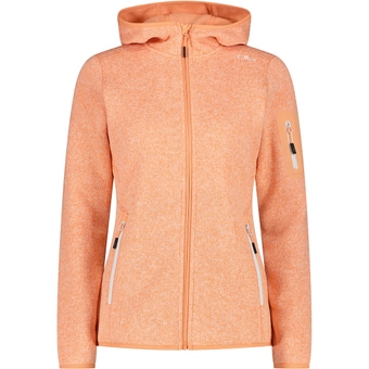 CMP Knit Tech Fleecejacke Salmone / Bianco Damen