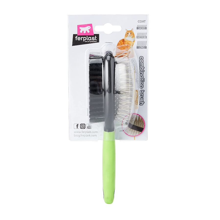 Ferplast Gro 5788 Escova Dupla Antipulgas para Gatos