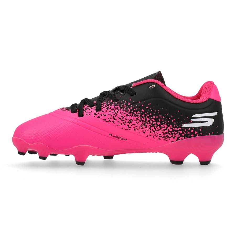 Skechers Razor FG - Noir/Rose Enfant
