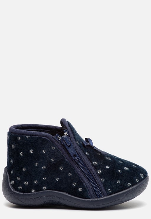 Muyters Pantoffels blauw Textiel 750503