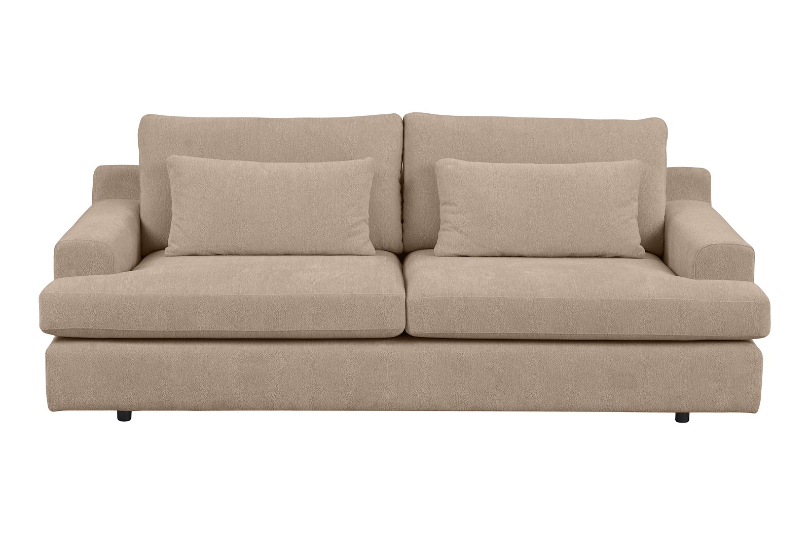 Roma 3-seter Tekstil Raven 30 Beige med sorte ben